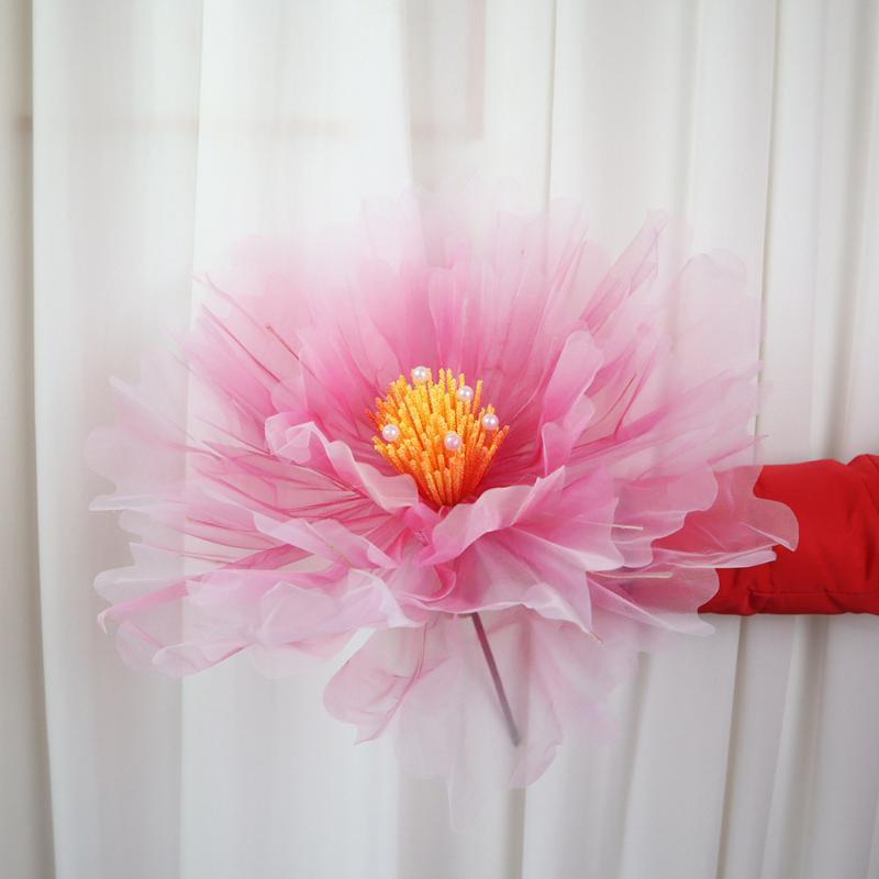 Giant Organza Artificial Flower Pearl Decor Lifelike Petals For Wedding Party Photo Shoots