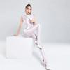 Women's Sleeveless Jumpsuit Sexy Satin Shiny Elastic Unitard Long Zipper To Crotch Bodysuit Woman Silky Shaping Tights Clubwear