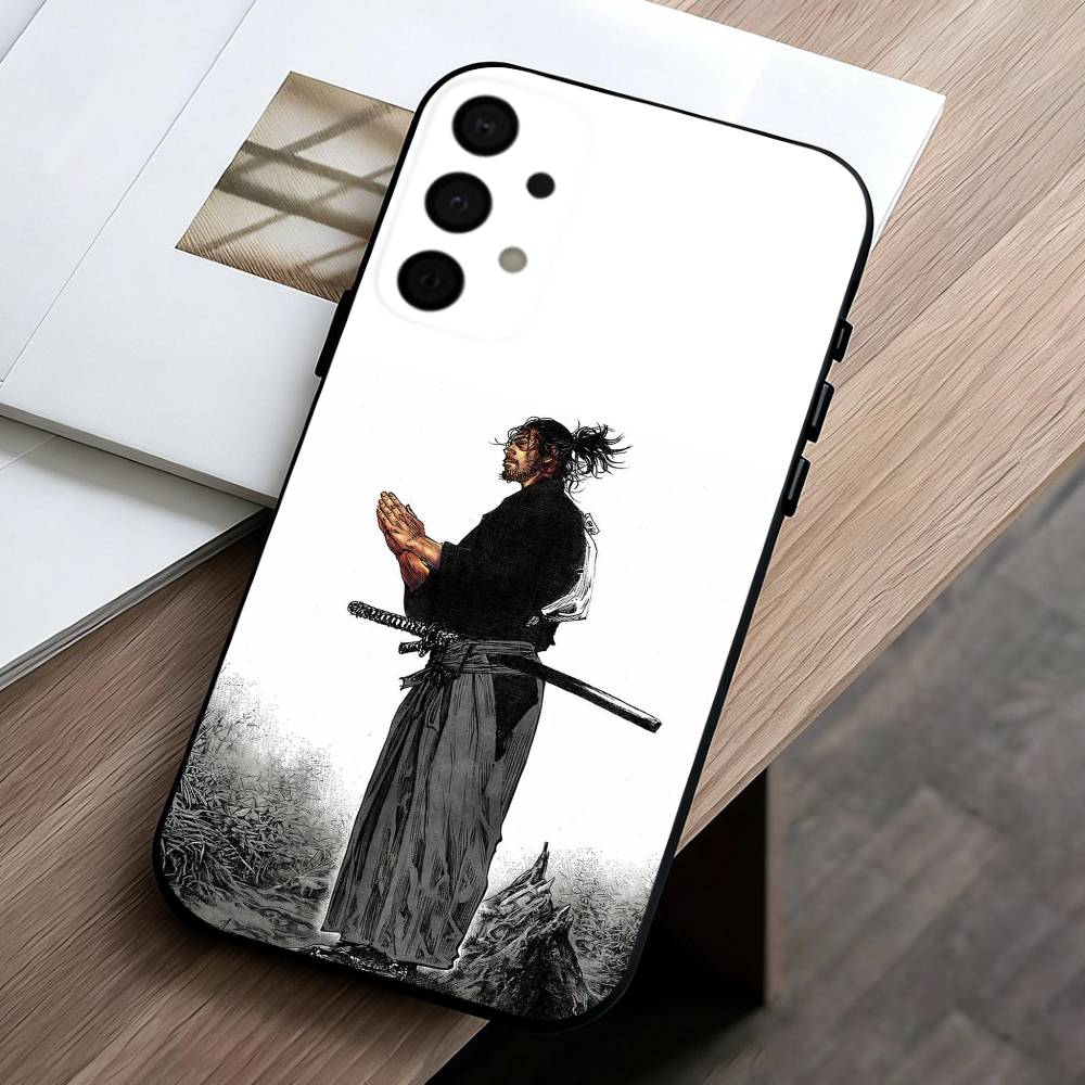 M-Miyamoto V-Vagabond M-Musashi phone Case For Samsung Galaxy A73,A72,A71,A70,A53,A52,A51,Others Soft Black Shell Samsung a21s