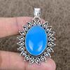 Purple Chalcedony Gemstone 925 Sterling Silver Jewelry Pendant 2.36" KKG-753