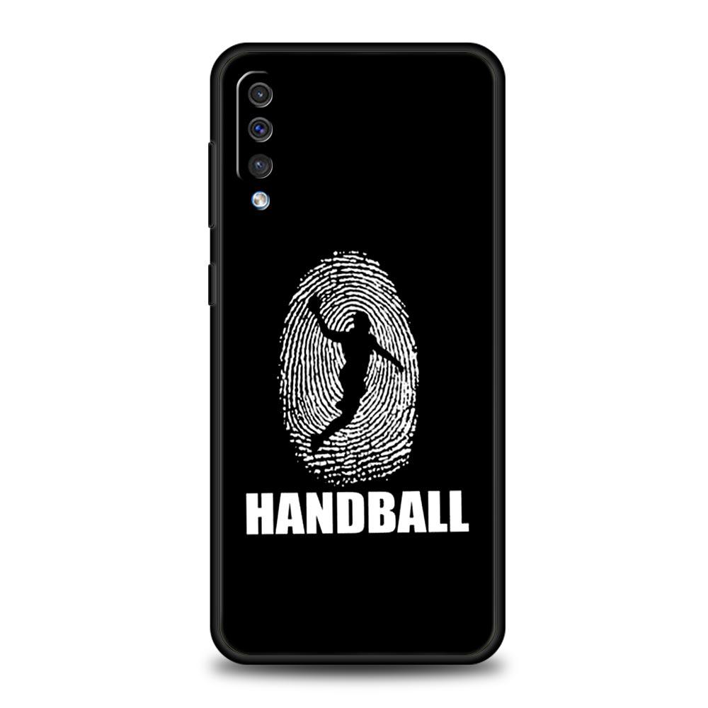 Phone Case For Samsung A24 A12 A14 A32 A50 A70 A20E A20S A10S A22 A30 A40 A34 A54 A42 A52 5G A02S A04s Soft Cover Handball Sport