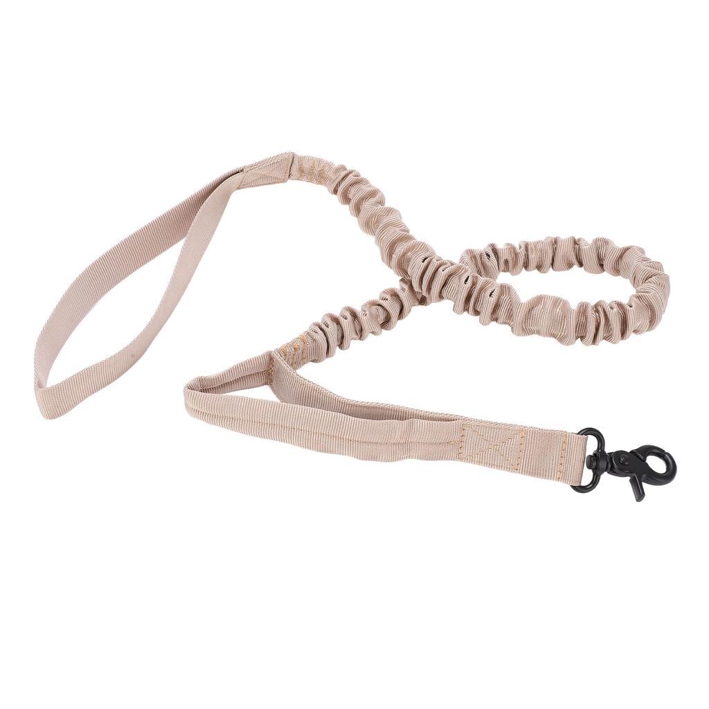 Heavy Duty Bungee Dog Leash Elastic s Rope with 2 Padded Control Handles for Military Dog Training Night Walking