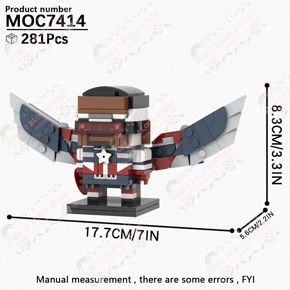 MOOXI Superhero Brickheadzed MOC Brick Movie Figure Doctor Doom Witch Kingpins Scale Model Compatible Building Block Toy Children Gift Present