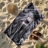 Gothic Witch Anime Beach Towel Patterned Sunscreen And Windproof Suitable For Swimming Pool Camping Travel Blanket