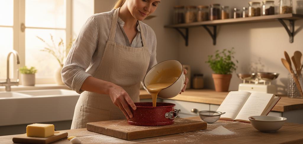 Small cake tin, baking tray, round, red, Ø 12 cm, mini