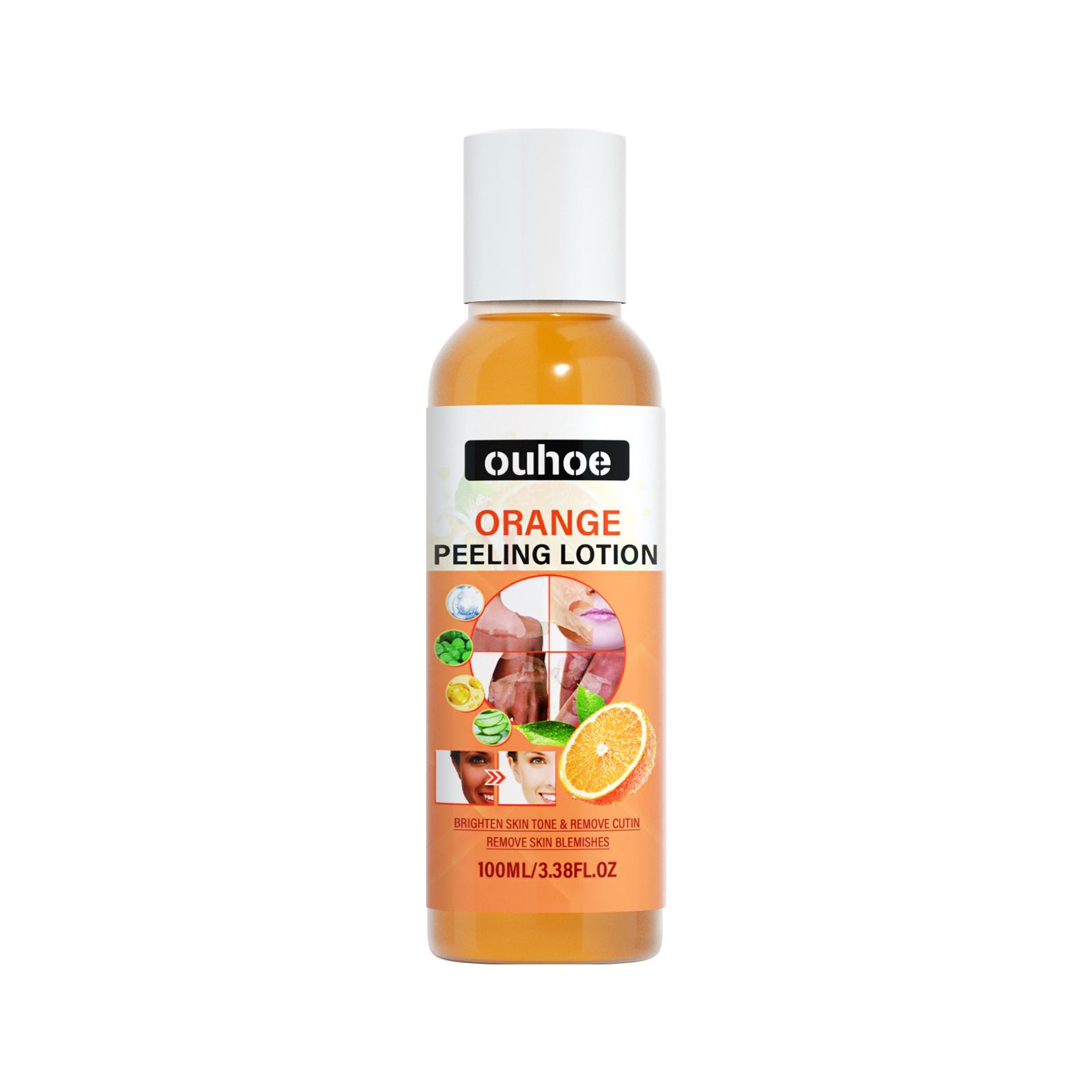 

OUHOE Orange Peel Body Lotion For Dry Skin Vitamin C And Hyaluronic Acid Formula Gentle Exfoliating Body Moisturizer For Smooth Skin 100ml