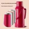 3.2L Vintage-Style Thermos Flask with Glass Liner for Dorms and Homes - Large Capacity Insulated Water Bottle