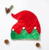 Christmas Elf Hat Red-Green With Pompoms 30 Circumference 50-55 1 Piece