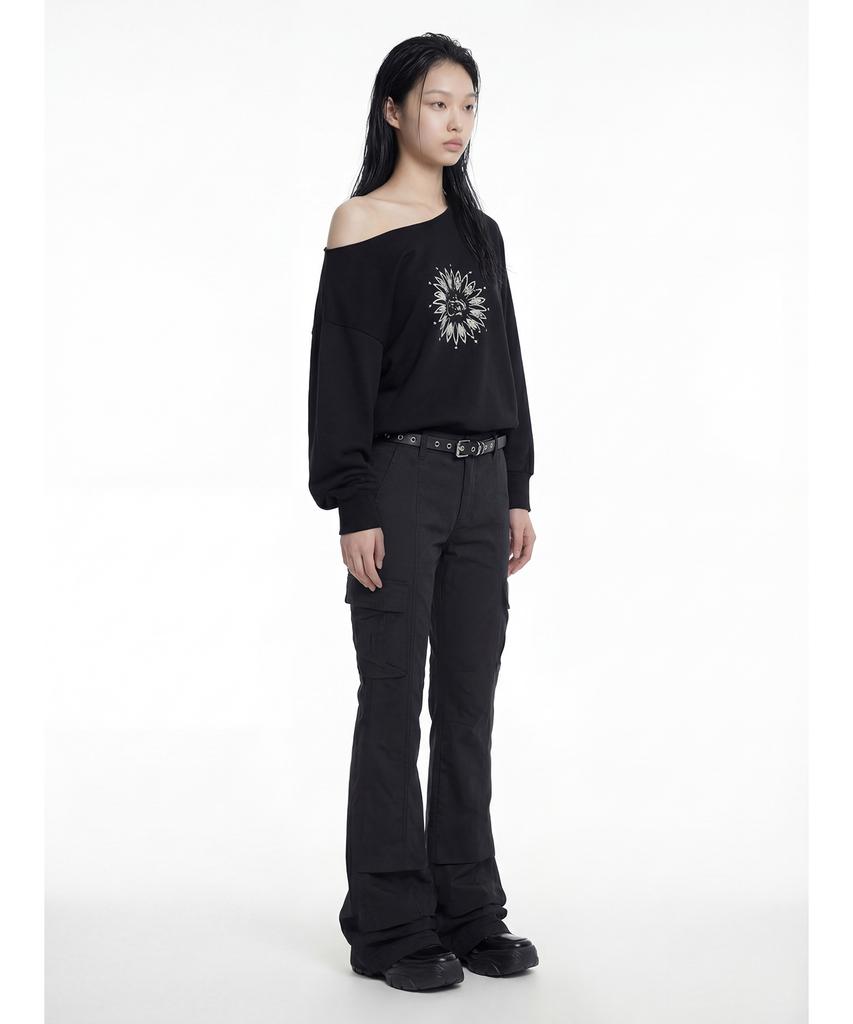Depeugameoncheu Flare Cargo Pants [2Color]