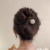 Twisted Hairpin Plastic Acrylic Beads Imitation Pearl Hairpin Twisted Hair Accessories