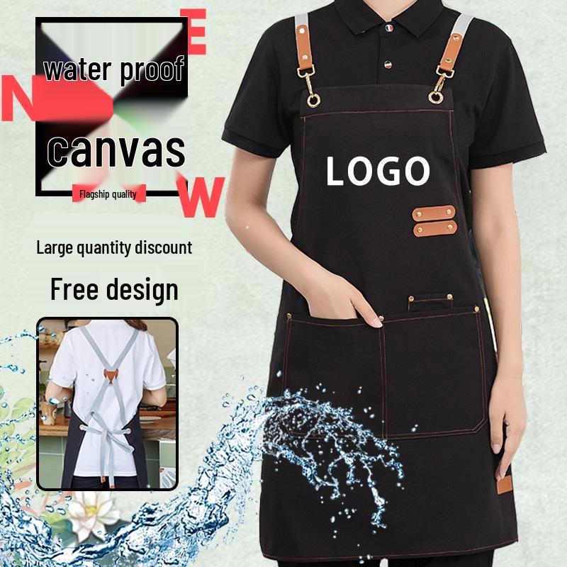 Tablier en toile imperméable avec logo personnalisé: Vêtements de travail résistants à la saleté et à l'huile pour cuisines et restauration