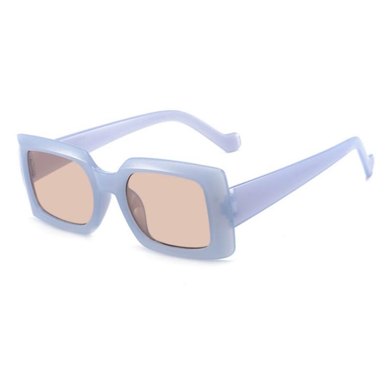Trendy Large Rim Sunglasses Square New Street Snap Sunglasses Jelly Color Fashionable Sunglasses