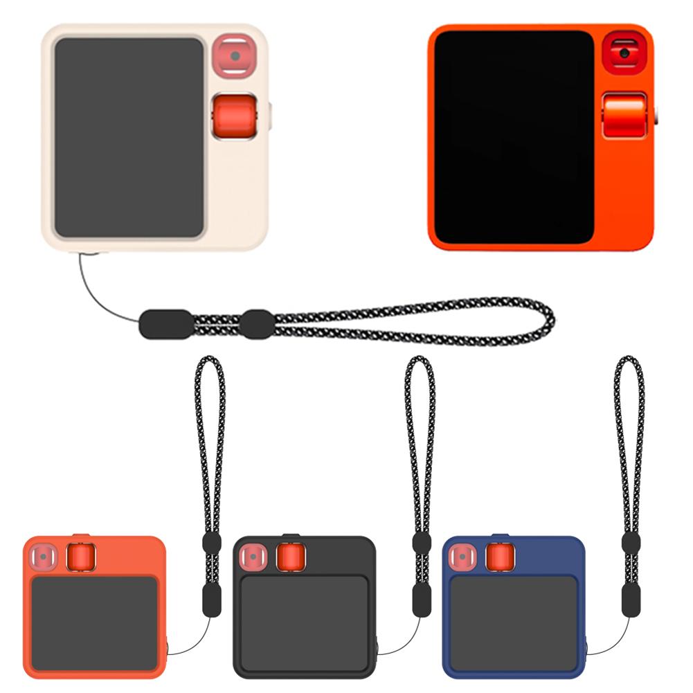 

Силиконовый защитный чехол для Rabbit R1, противоударный чехол с защитой от падений и полной защитой от падений со шнурком для Rabbit R1