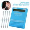24PCS/Box Ear Cleaner Disposable Ear Swabs Silicone Ear Wax Removal Tool  Children Adult