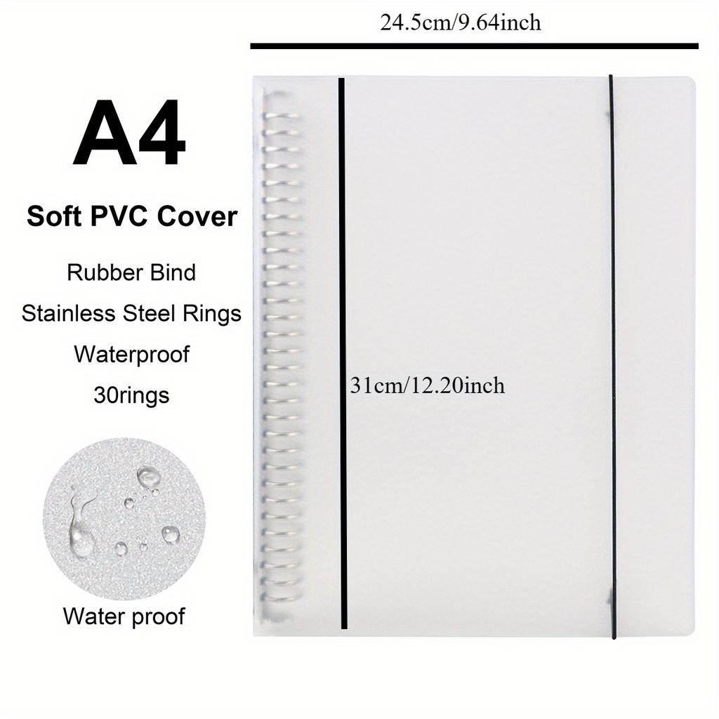 A4/B5/A5 Loose Leaf Refill Binder Notebook Blank/Line/Grid/Cornell Replacable Metal Ring Office&School Supplies Stationery