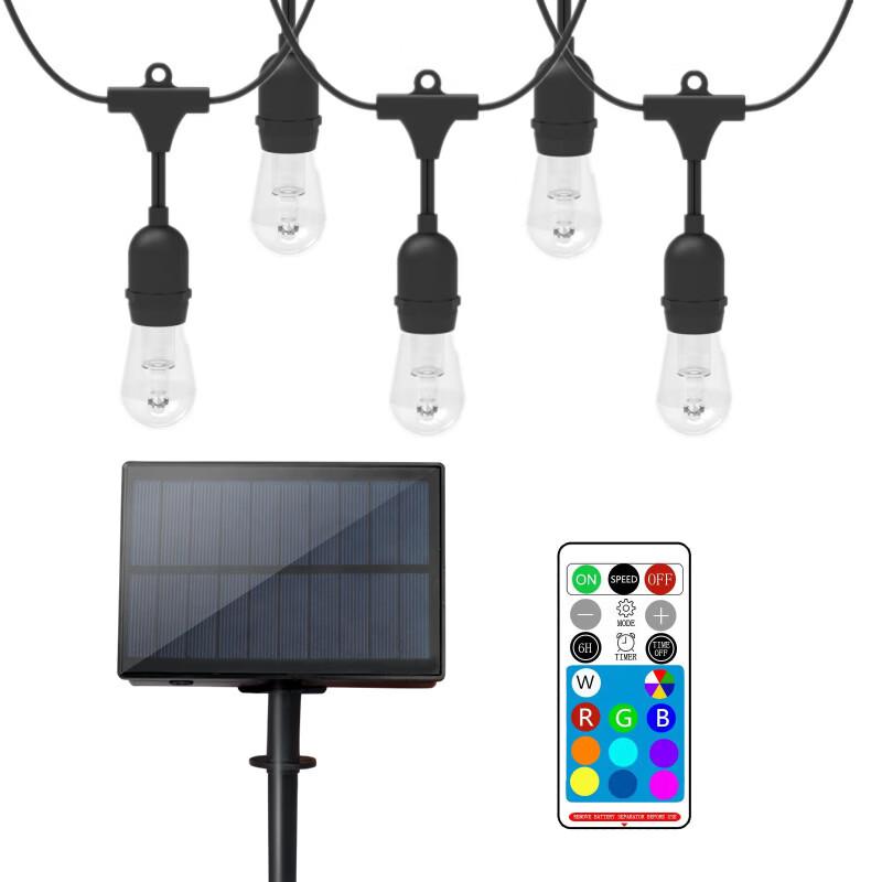 Solar Colorful LED String Lights for Garden & Christmas Decoration
