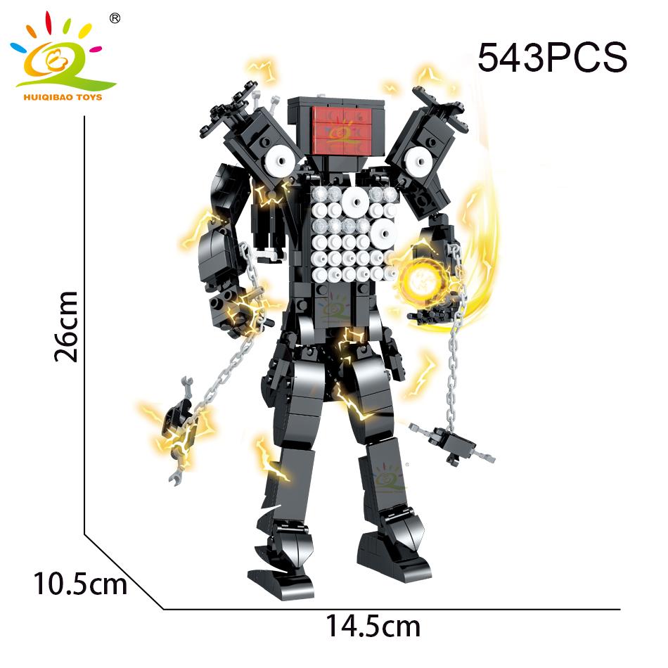 Non-Toxic Diy Skibidi Toilet Man Monitor Man Building Blocks Set Titan Speaker Man Titan Camera Model Bricks Toys For Children Adult