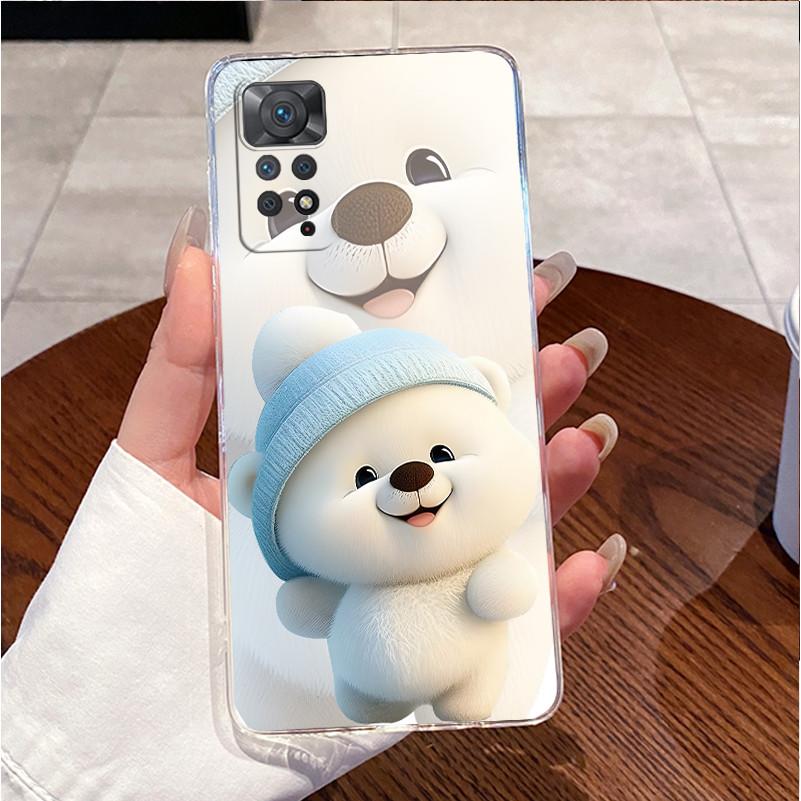 Handyhülle Für Xiaomi Redmi Note 11 Pro Plus + 4G 5G Hülle Klar Luxus Niedlich Liebes Hase Lustig Stoßfest TPU Weiche Rückseite