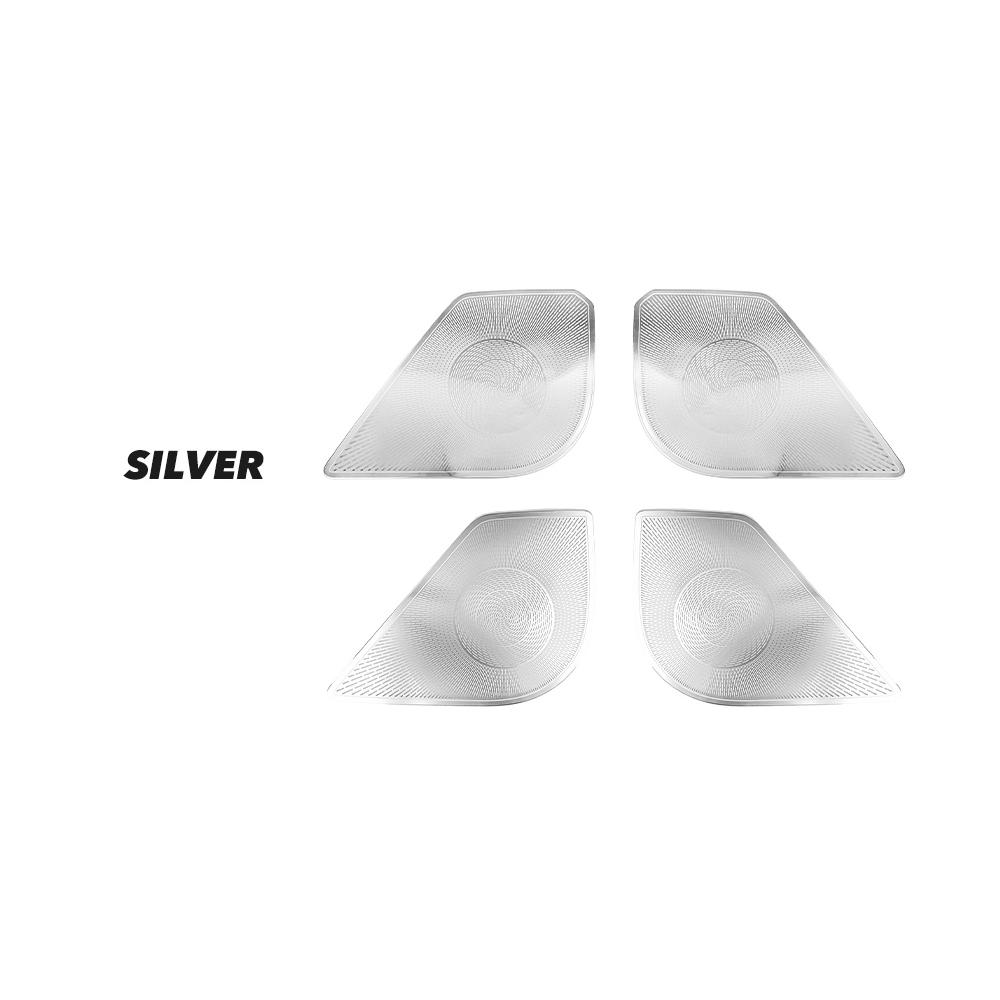 For Kia K4 2024-2026 Stainless Steel Material A Pillar Speaker Cover/Door Horn Cover Trim Interior Decor Car Styling Accessories