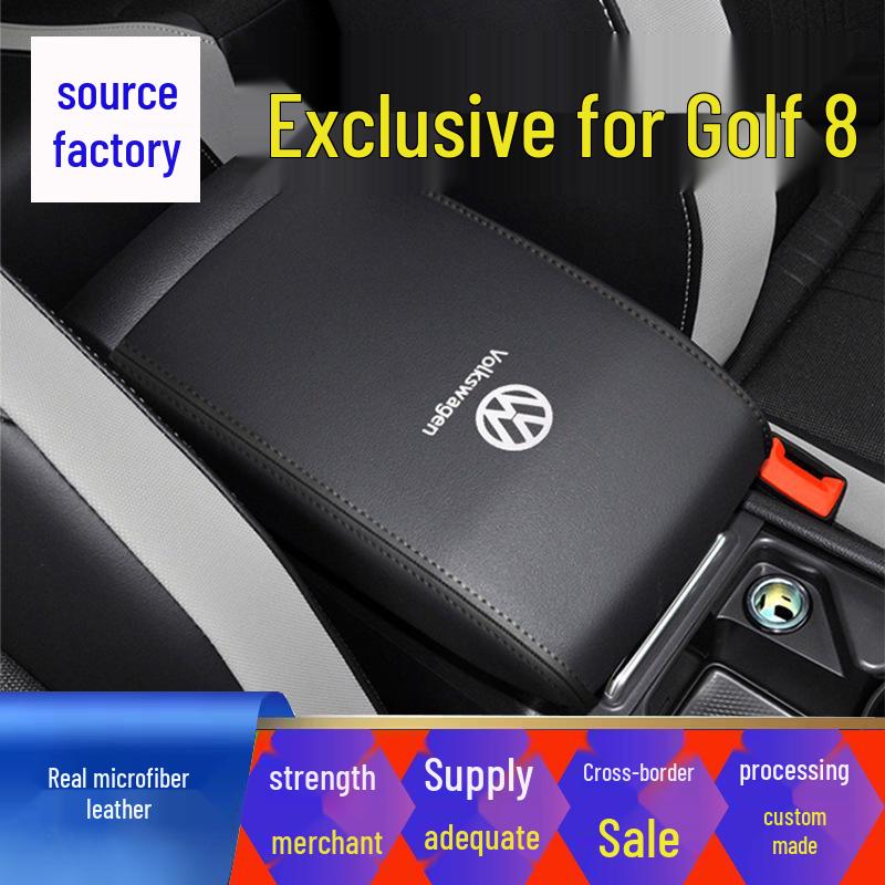 Volkswagen Center Console Armrest Cover - Microfiber Leather Protection and Renovation