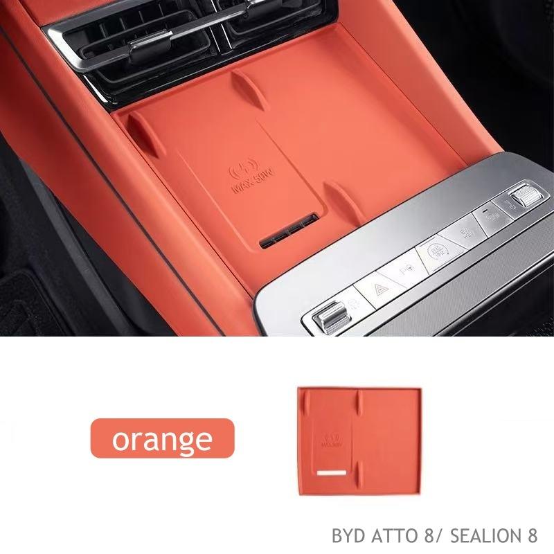 

For BYD ATTO 8 SEALION 8 TANG L DMI DMP 2025 2026 Wireless Charging Pad Silicone Protector Interior Accessories
