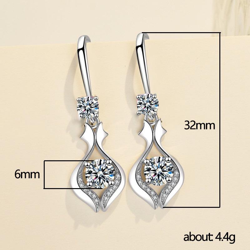 Elegantes Pendientes Largos con Forma de Lágrima para Mujer