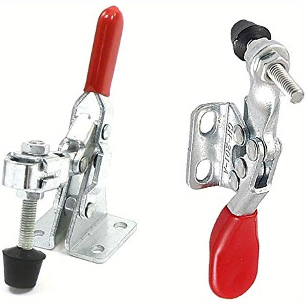 201A Horizontal Toggle Clamp Quick-release Toggle Clamps Set 27kg/60lbs Holding Capacity Anti-slip Hold Down Hand Clip Tool