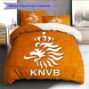 KNVB Muster Bettwäsche Bettdecke Set Heimdekoration Geschenk (1 Bettbezug + 2 Kissenbezüge (ohne Füllung))