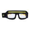 Headlamp Glasses Rechargeable IPX4 Water Proof Hand Waving Motion Sensor LED Glasses with 5 Lighting Modes Yellow