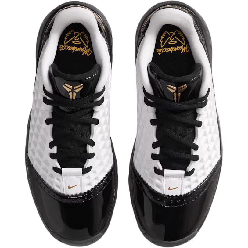 Nike Kobe 3 Low Protro GS Mambacita Baskets Enfant Noir Blanc Métallique-Or-Noir IQ5341-100