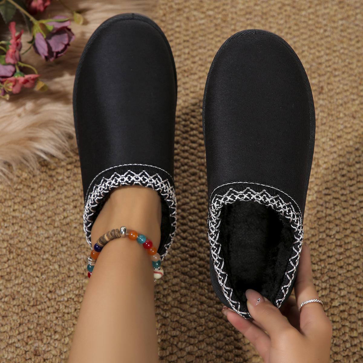 Модные зимние сапоги женские зимние новые кашемировые теплые толстые подошвы без каблука — фото 6