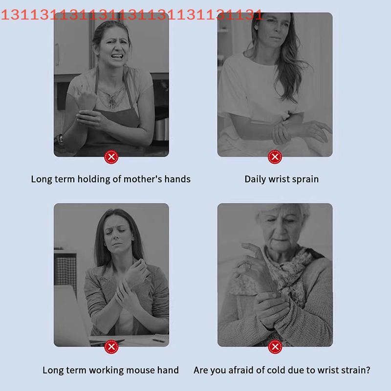 Electric Wrist Heating Pad, Portable, Three Temperature Levels, Adjustable Heated Wrist Brace for Office