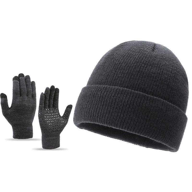Winter Men's and Women's Hats Outdoor Riding Cold-proof and Warm Ear Protection Knitted Hat Korean Version Fashionable Versatile Solid Color Dome Hat