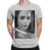 Emilia Clarke black painting Funny 100 Cotton TShirt Emilia Clarke Tees Tops For Unisex