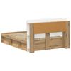Bed Frame with Storage Space Artisan Oak 135 x 190 cm