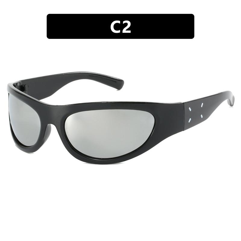 Jenine sunglasses female YK retro babes future technology sense outdoor riding advanced sense sunglasses