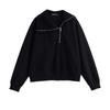 Women's Asymmetric Zipper Lapel Sweatshirt