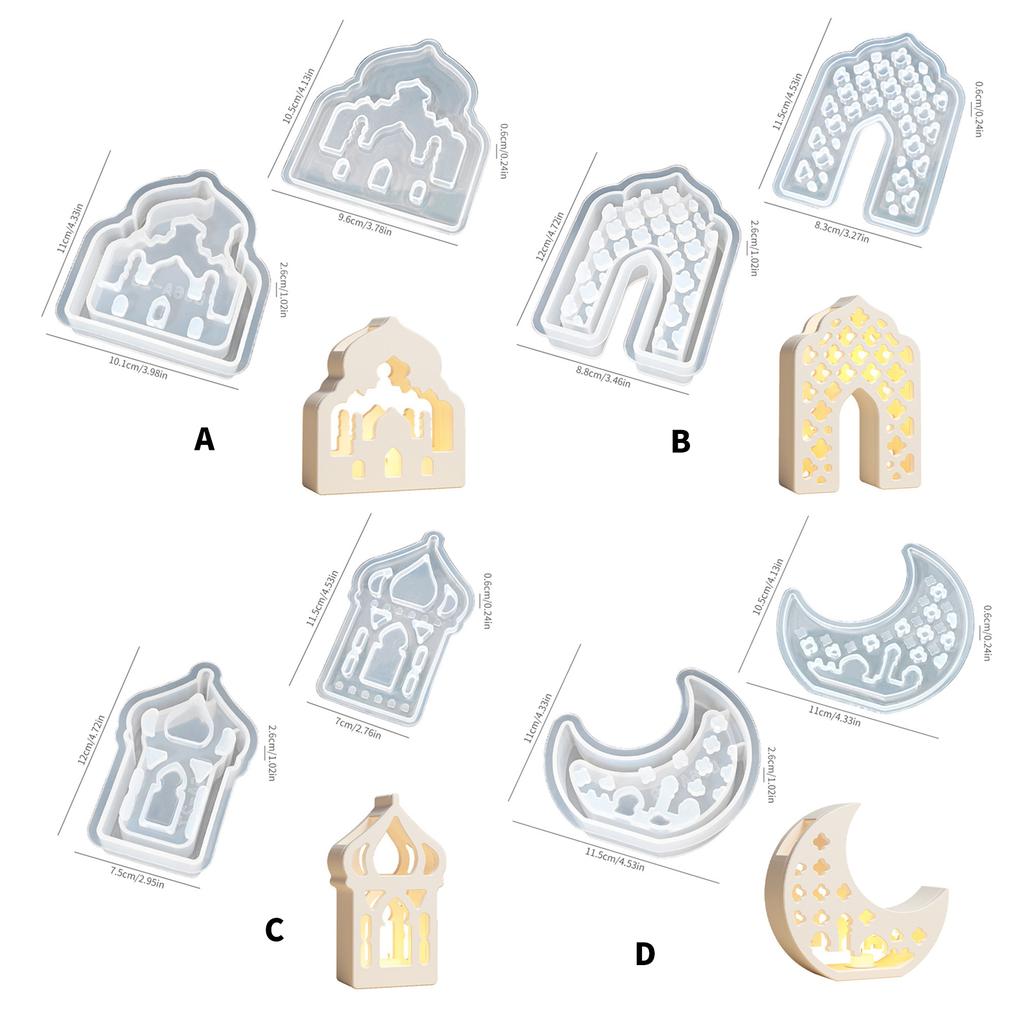 Creative Keyring Castes Mould Sturdy Silicone House Shpe Stylish Mould for Customes Name Craft Supplies Daily Use