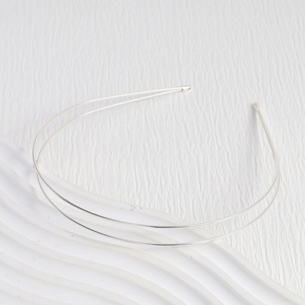 Thin Double Root Hair Bands Zinc Zinc Alloy Metal Hair Hoop Gifts Retro Gold Head Hoop Women