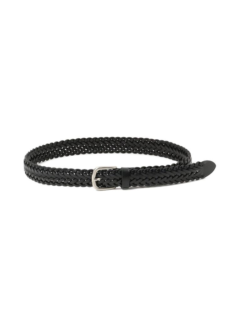 [BEAMS HART] Leather Belt, Leather Mesh Belt, Men's, BLACK, Size M