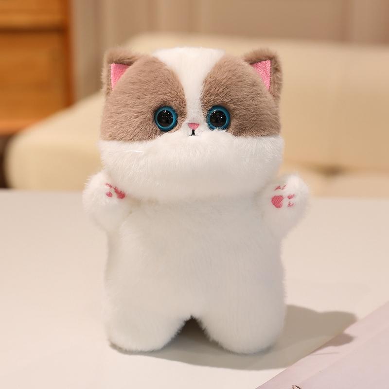 1Pc 20CM Kawaii Cat Plush Doll Toy Cartoon Ragdoll Cat Lucky Cat Siamese Cat with Accessories Stuffed Soft Animal Doll Gifts
