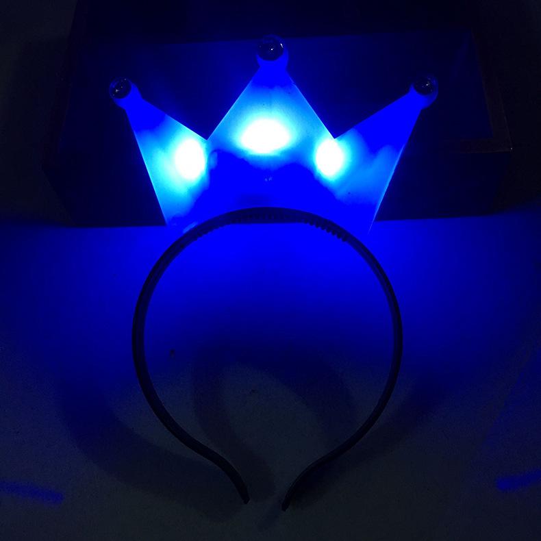 Luminous Flashing Crown Headband with Logo Customization