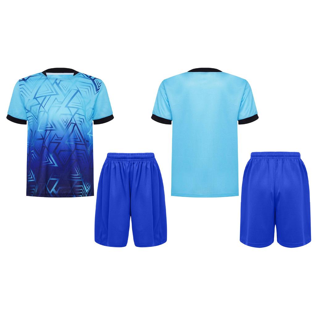 Children's Boys Sports Set 2-Piece Quick-Drying T-Shirt + Shorts Tracksuit for Jogging Football Basketball Clothing
