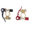 2PCS Car Battery Terminal Connector Quick Disconnect and Release Positive Negative Clamps