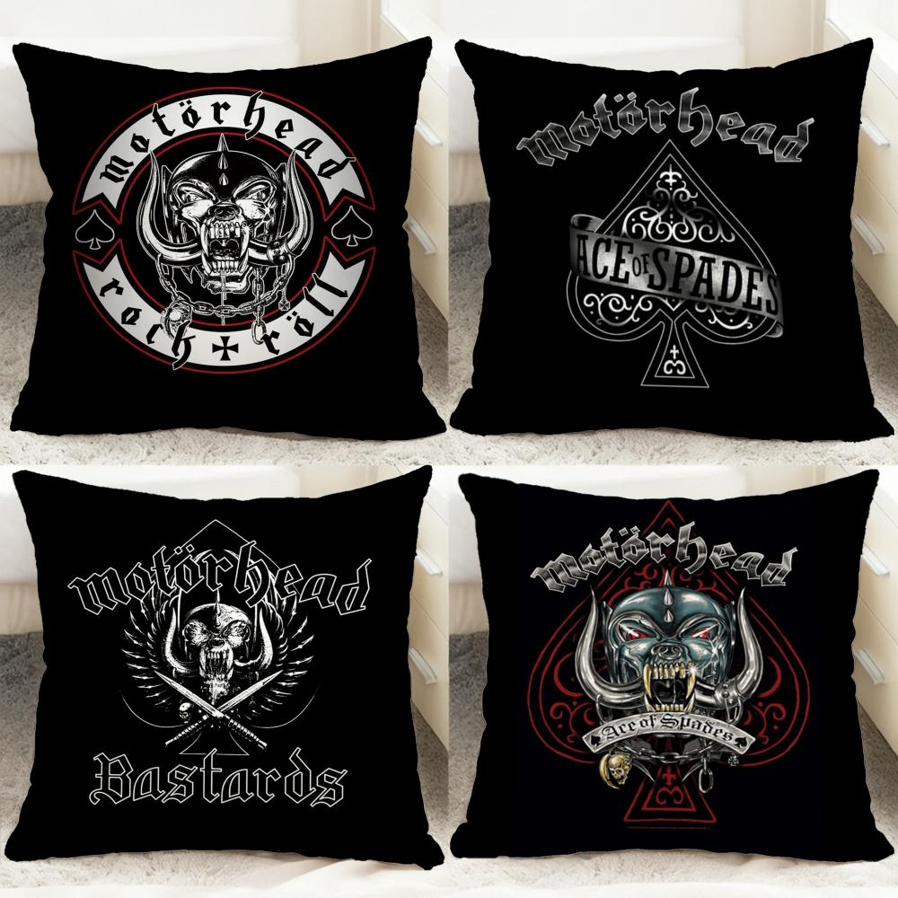 Poszewka na poduszkę Rock Band Motörhead Wygodna Dwustronna Poszewka na Poduszkę Idealna do Samochodu Sofy Sypialni i Nie Tylko