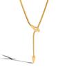 Hot Selling Jewellery Unique Snake Accessories Stainless Steel Luxury Zircon Jewelry 18K Gold Plated Stackable Dainty Necklace