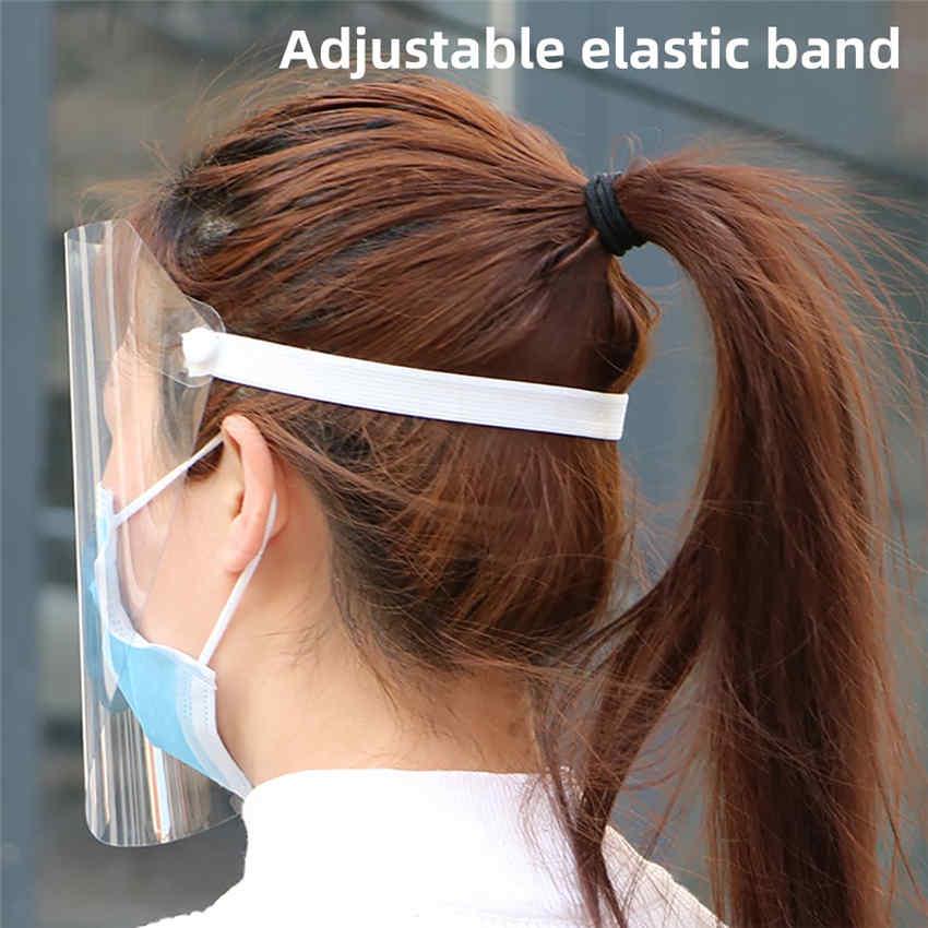 1pc Clear Safety Mask Shield Screen Tansparent Splash Proof Anti-smoke Oilproof Antifog Mask