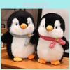 Penguin Plush Toy With Scarf Design For Kids And Birthday Gifts
