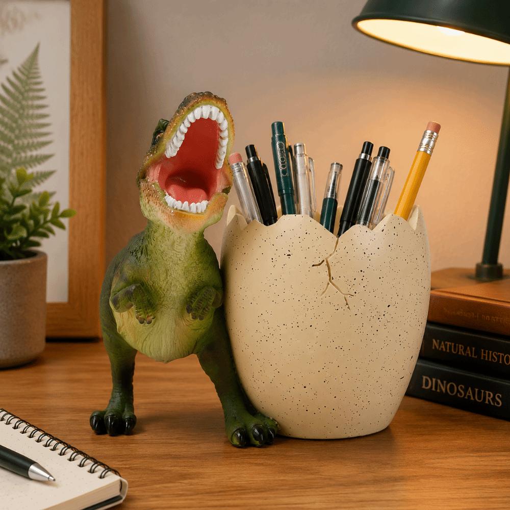 Stationery Tyrannosaurus Pen Holder Large Capacity Dinosaur Desk Organizers  Desktop Accessories
