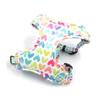 Colorful Heart Dog Harness & Leash Set with Bowtie and Poop Bag Holder